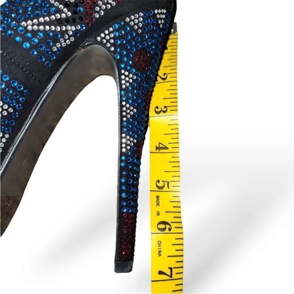 🔥👑 Viga Fiore Rhinestone Platform Stiletto Heels Size 8 - Picture 3 of 10